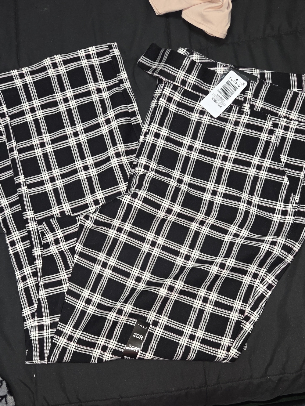 torrid Black and White Plaid Chinos